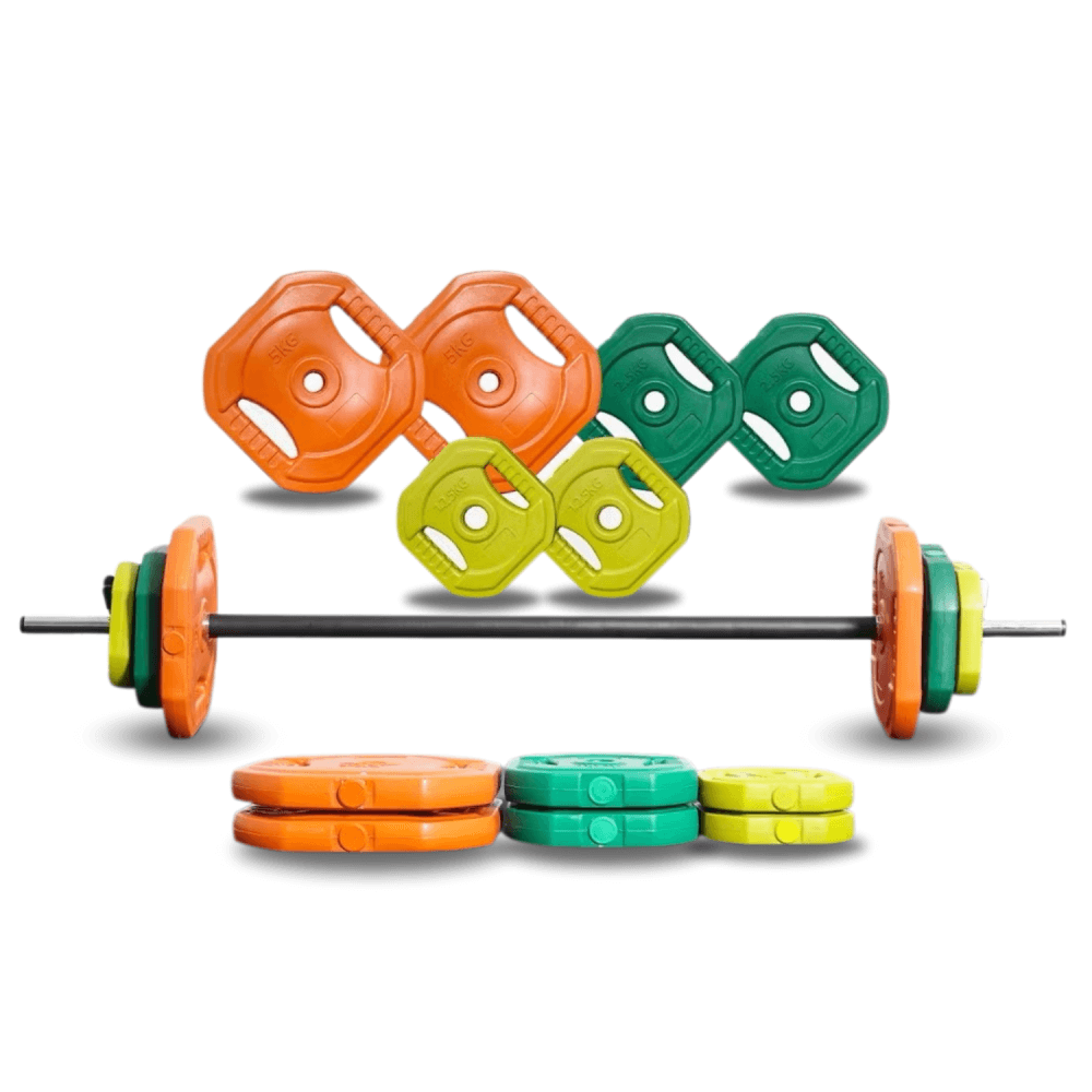 ชุดบาร์เบลยกน้ำหนัก HOMEFITTOOLS 20 KG_0
